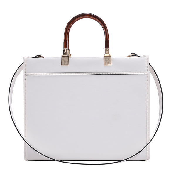 Large Square Tote Bag - White