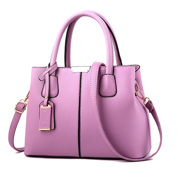 Large Tote Chic Bag - Purple