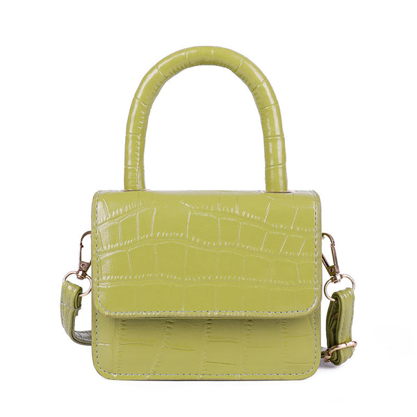 Mini Crocodile Grain Bag - Green