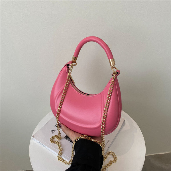 Minimalist Saddle Bag - Pink