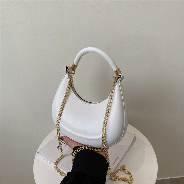 Minimalist Saddle Bag - White