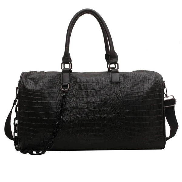 Alligator Duffel Bag - Black