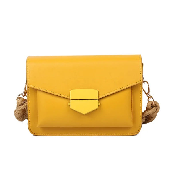 Braided Strap Bag - Yellow