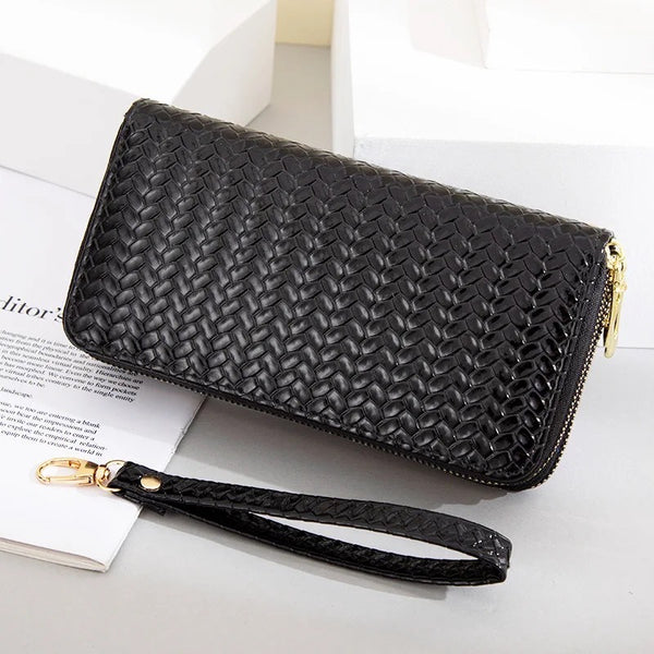 Double Zipper Wallet - Black