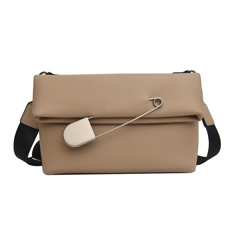 Pin Crossbody Bag - Brown