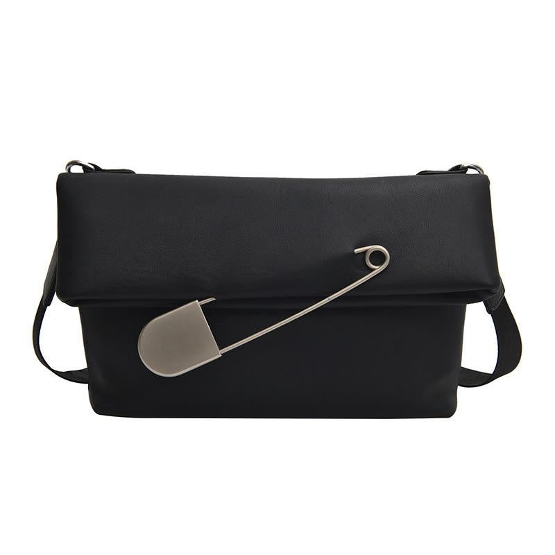 Pin Crossbody Bag - Black