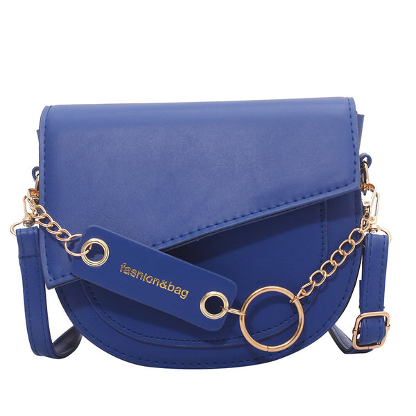 Smooth Saddle Tote - Blue